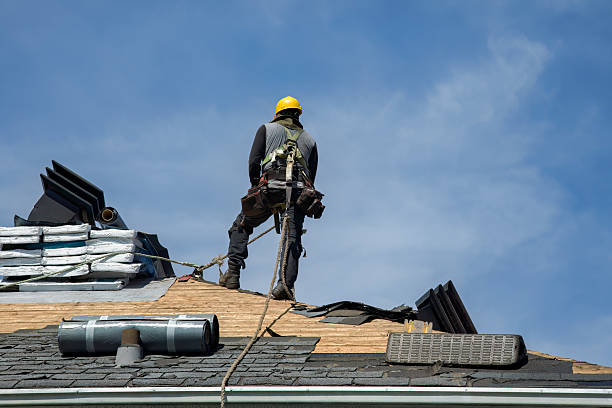 Professional Flat Roof Repair technician working in Archbald, PA
